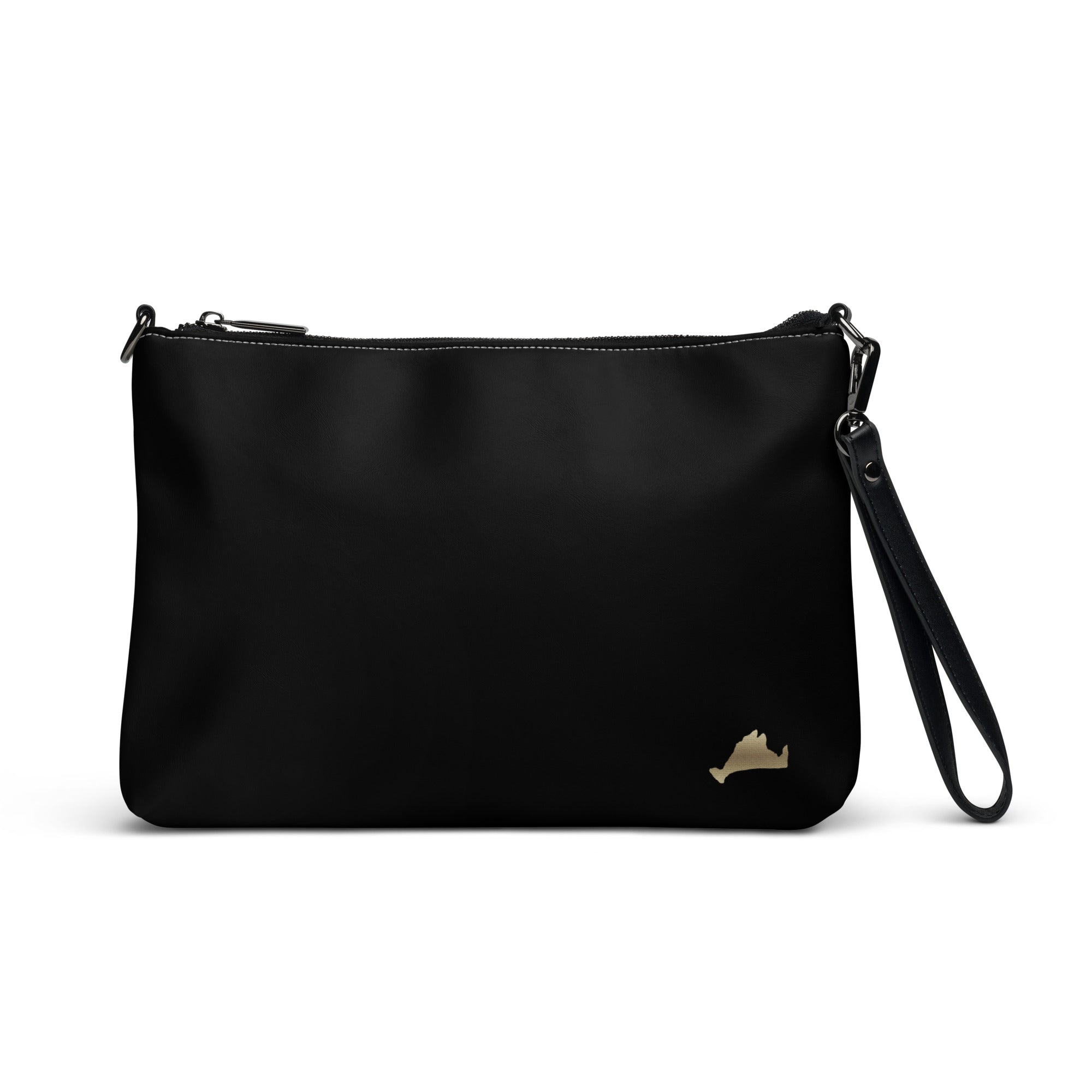 martha's vineyard black and gold bag