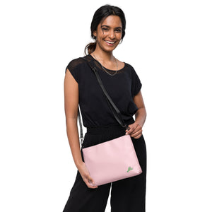 Pink/Green Convertible Crossbody Bag