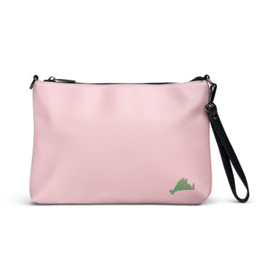 Pink/Green Convertible Crossbody Bag