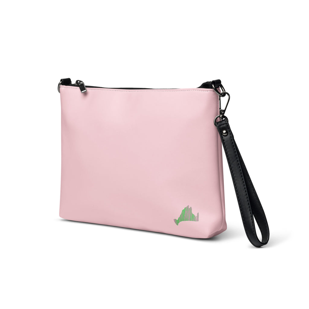 Pink/Green Convertible Crossbody Bag