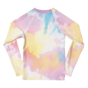 Tie Dye Kids Rash Guard