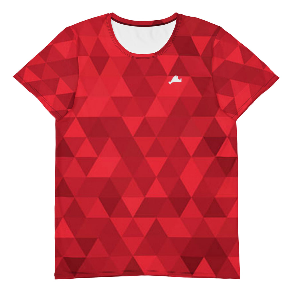 Red Triangles Men's Athletic Shirt