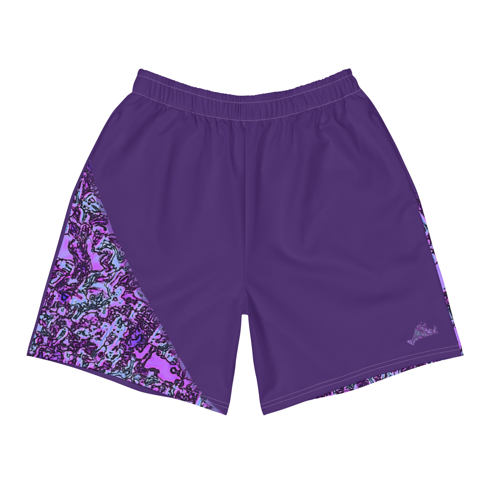 Amethyst Recycled Long Athletic Shorts