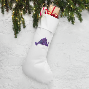 Purple Amethyst Christmas Stocking
