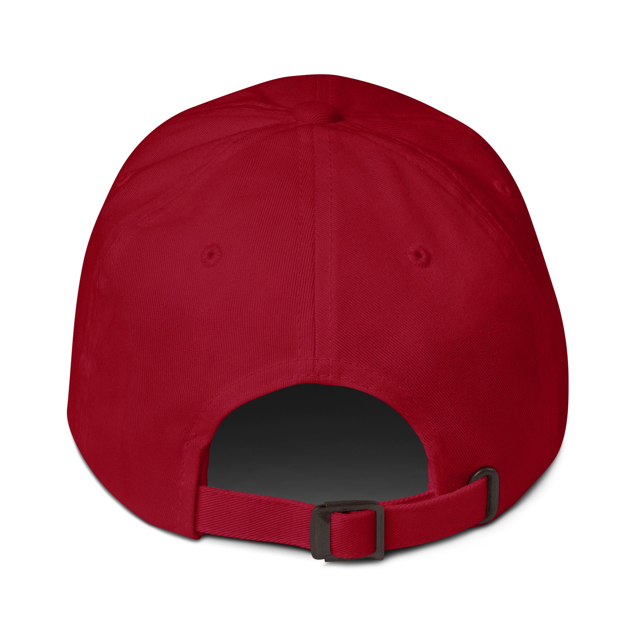 Red Embroidered Dad Hat