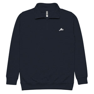 Embroidered 3/4 Zip