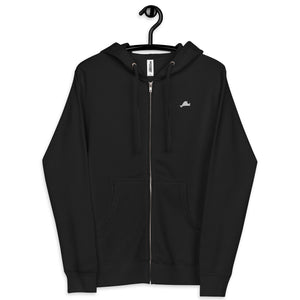 White Island Embroidered Zip Up Hoodie