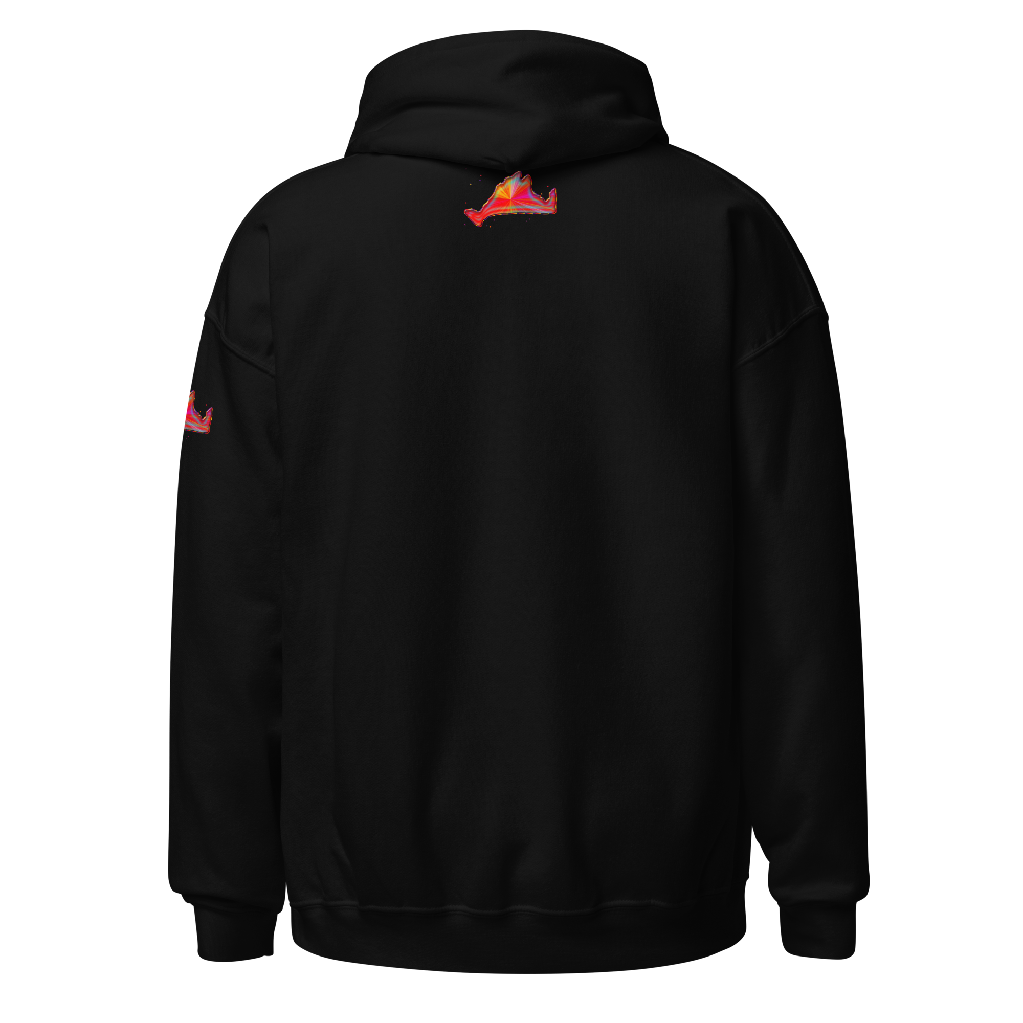 Hoodie Sweatshirt-Rainbow Sunburst