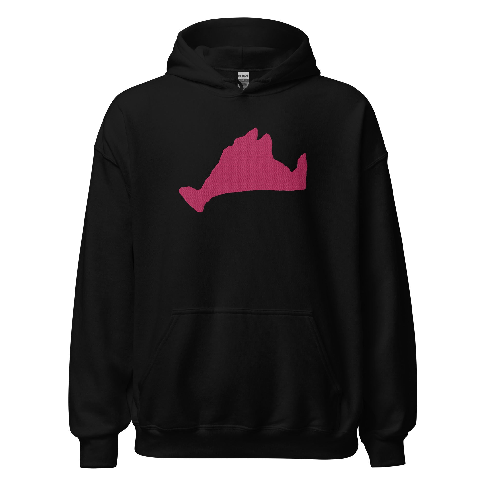 Hot Pink Embroidered Unisex Hoodie