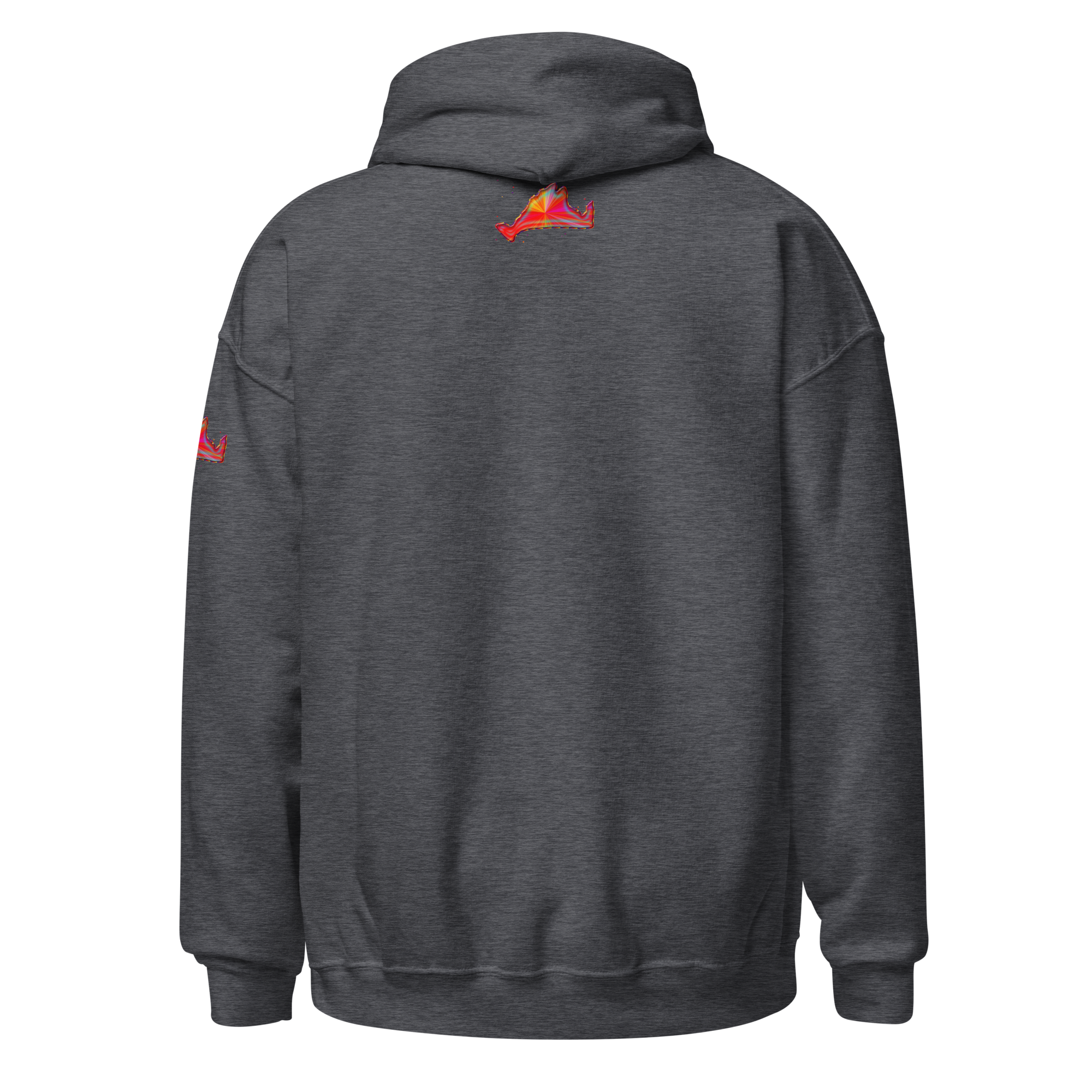 Hoodie Sweatshirt-Rainbow Sunburst