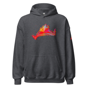 Hoodie Sweatshirt-Rainbow Sunburst