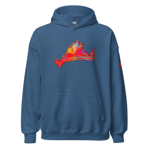 Hoodie Sweatshirt-Rainbow Sunburst