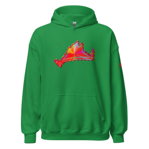 Hoodie Sweatshirt-Rainbow Sunburst