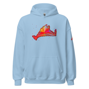 Hoodie Sweatshirt-Rainbow Sunburst