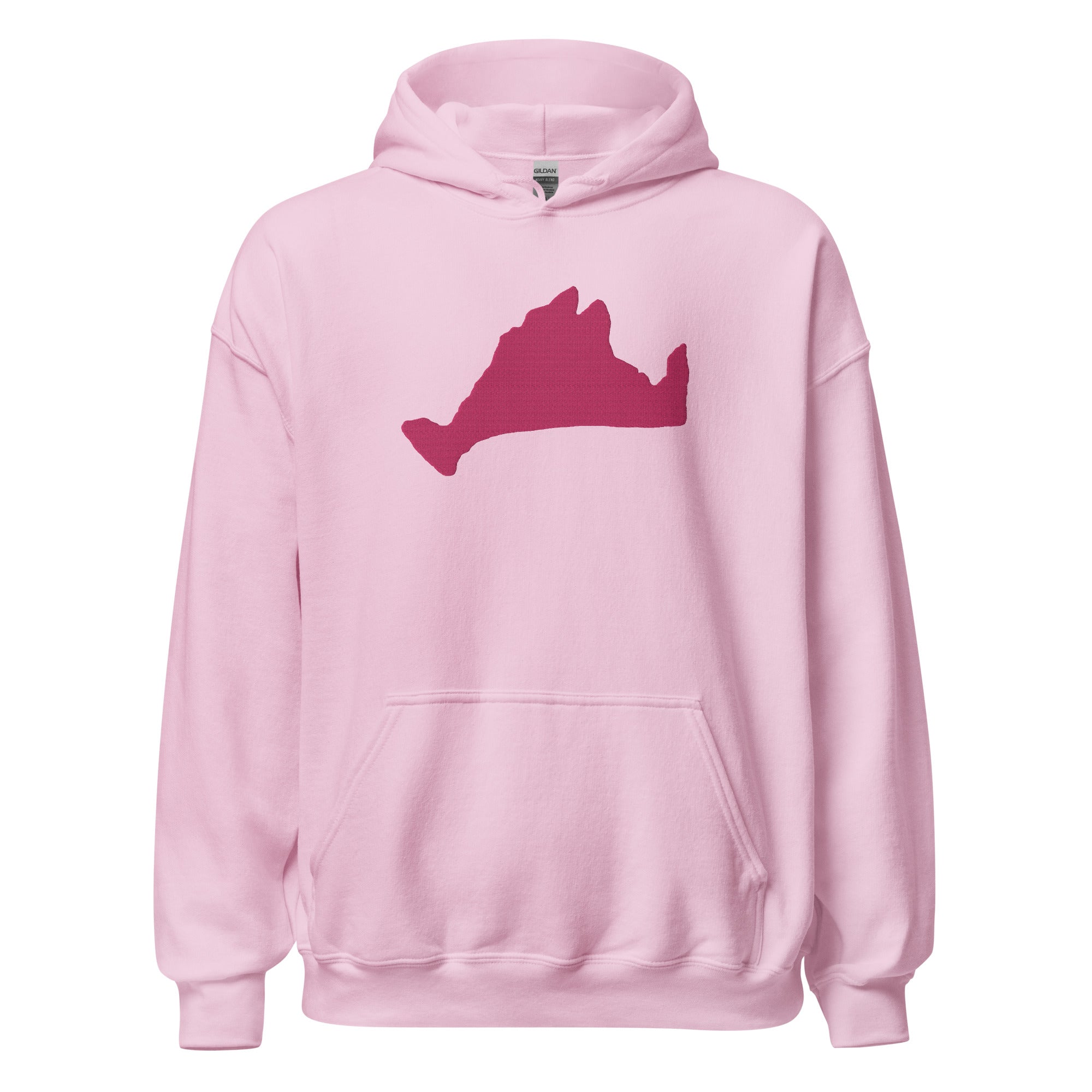 Hot Pink Embroidered Unisex Hoodie