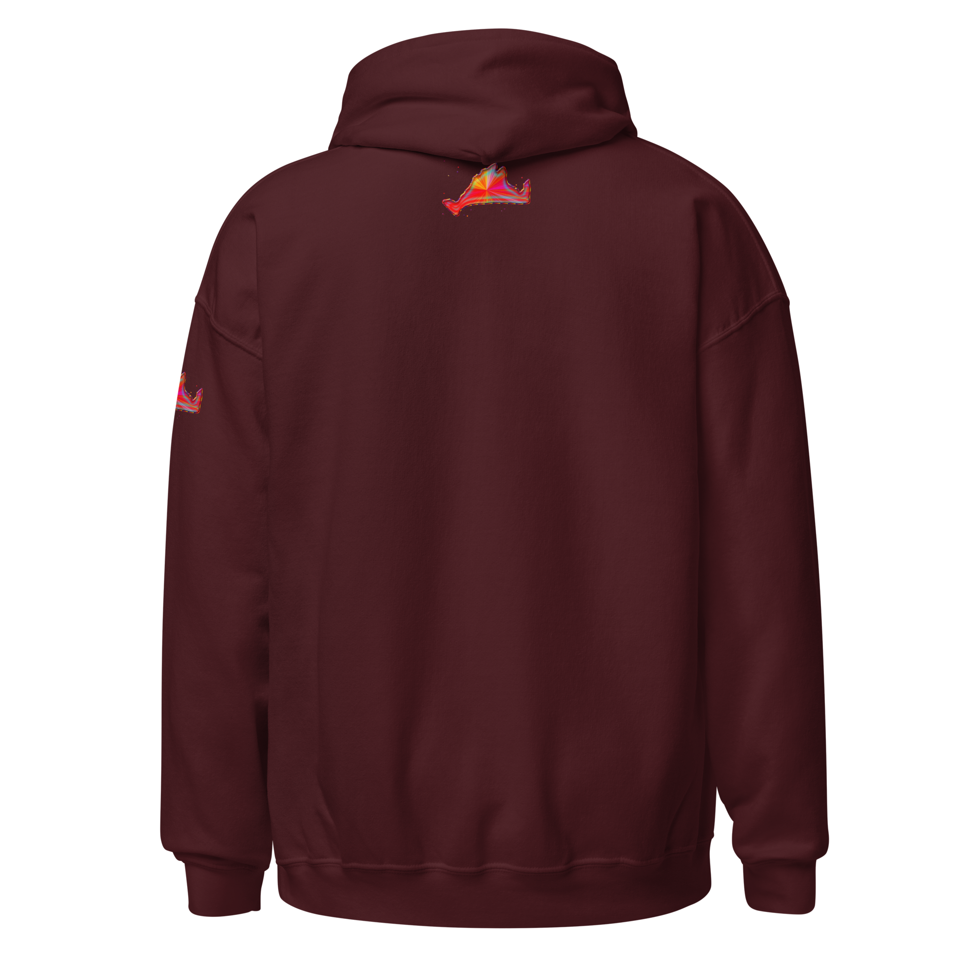 Hoodie Sweatshirt-Rainbow Sunburst