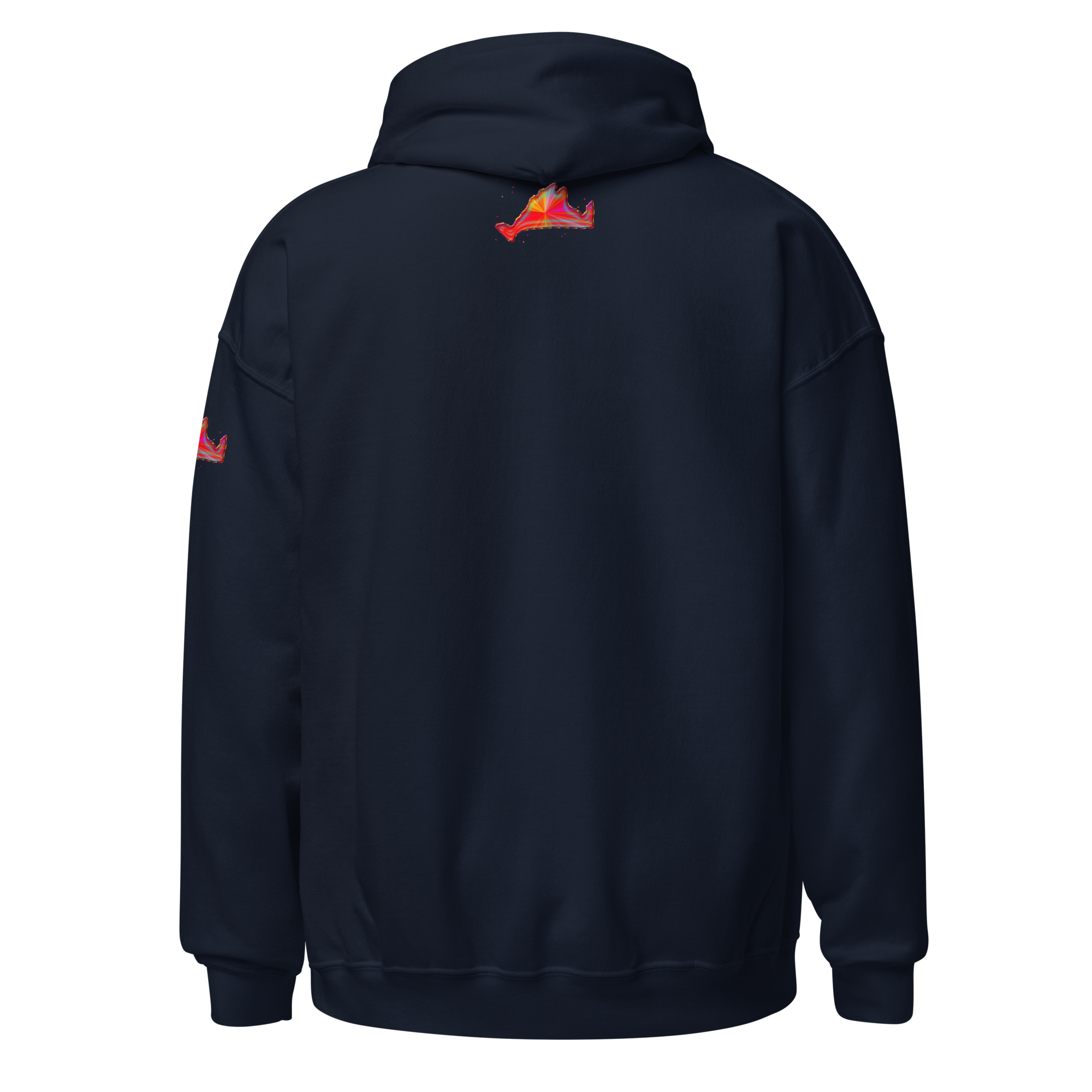 Hoodie Sweatshirt-Rainbow Sunburst