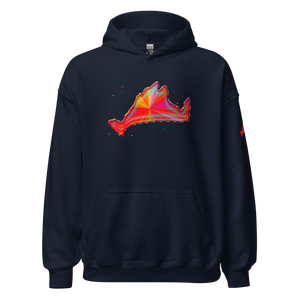 Hoodie Sweatshirt-Rainbow Sunburst