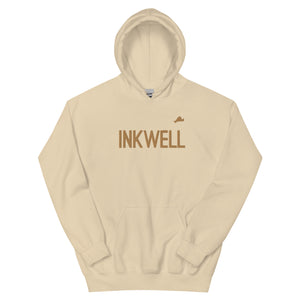 Inkwell Gold Embroidered Brown & Cream Hoodie