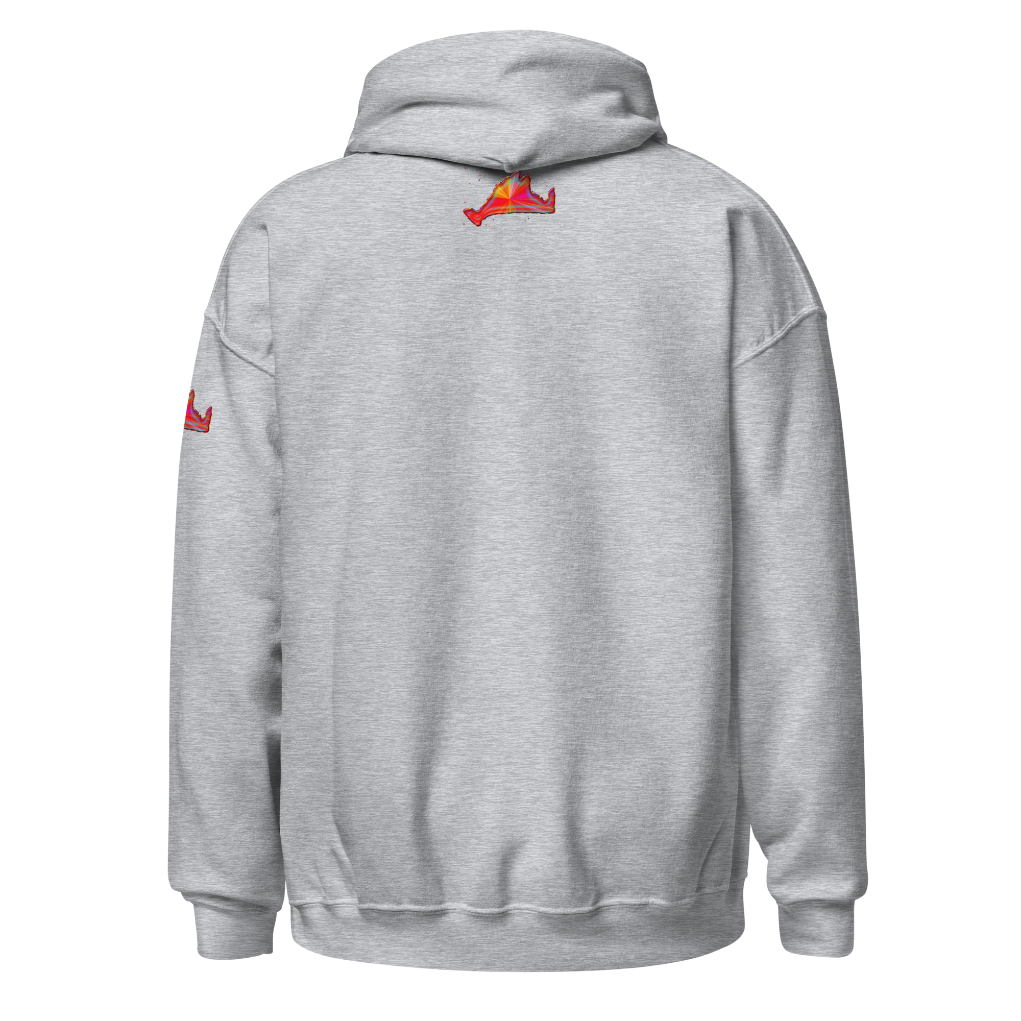 Hoodie Sweatshirt-Rainbow Sunburst