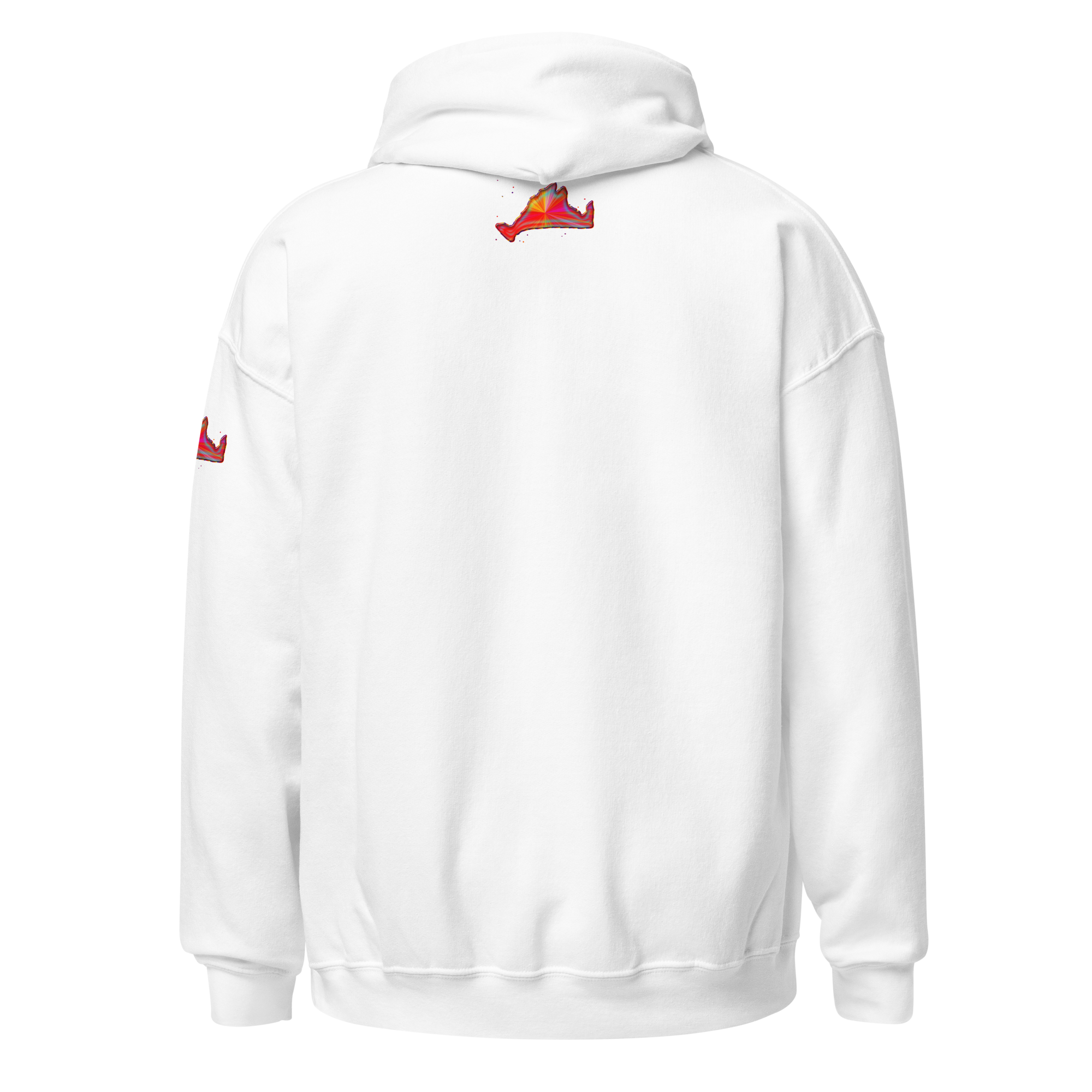 Hoodie Sweatshirt-Rainbow Sunburst