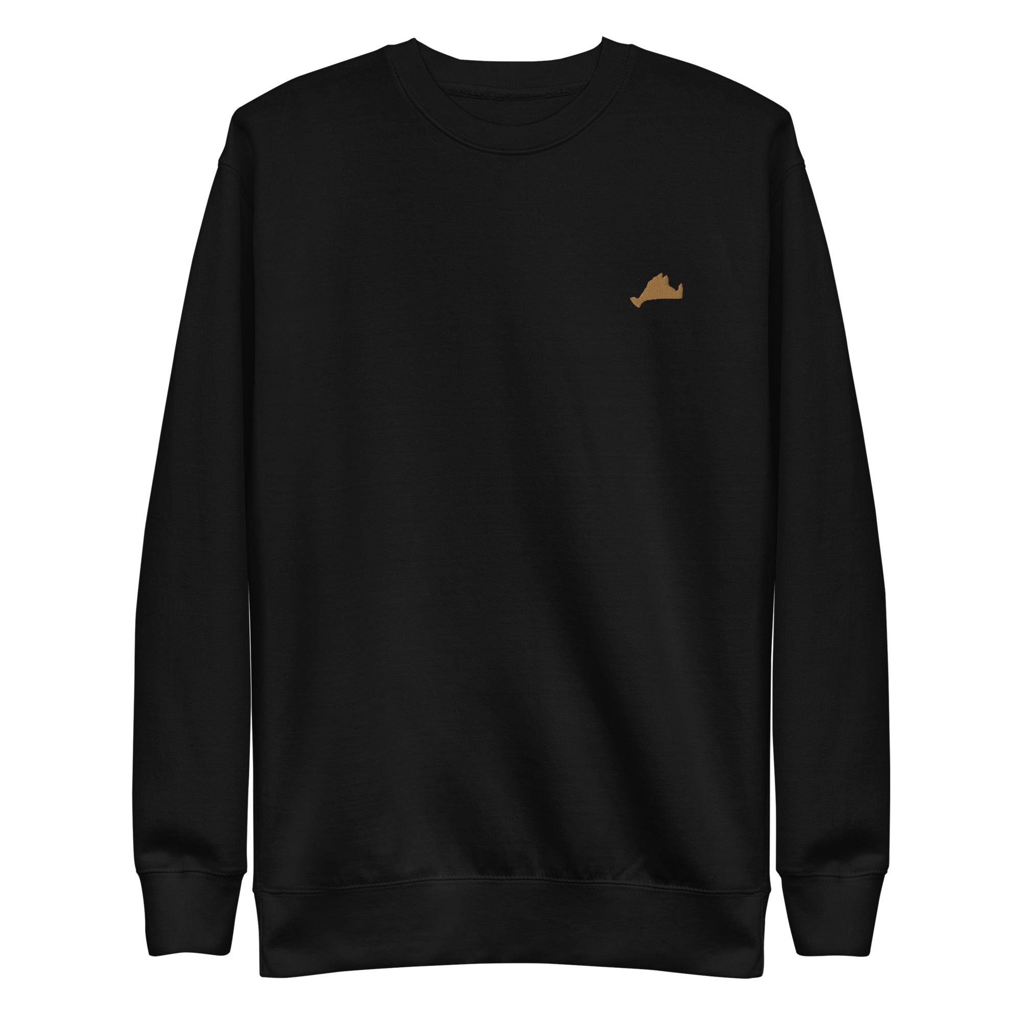 Gold Embroidered Fleece Crewneck