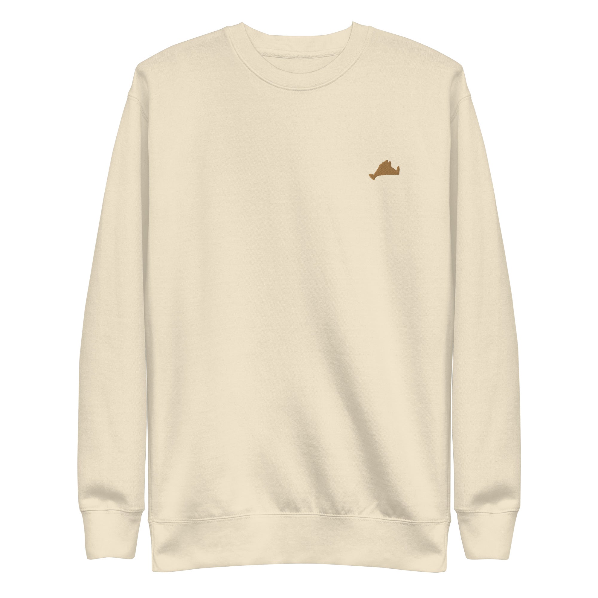 Gold Embroidered Fleece Crewneck