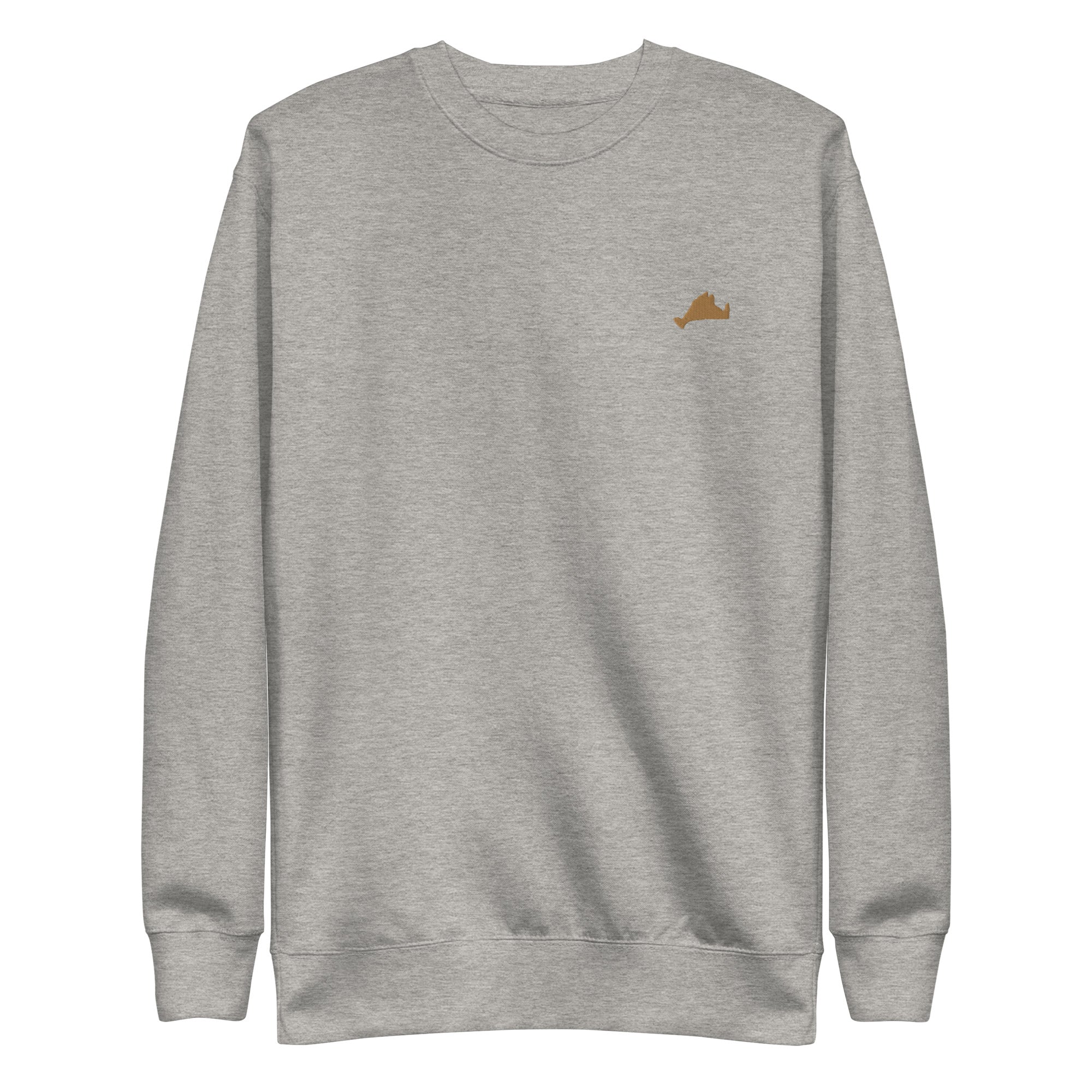 Gold Embroidered Fleece Crewneck