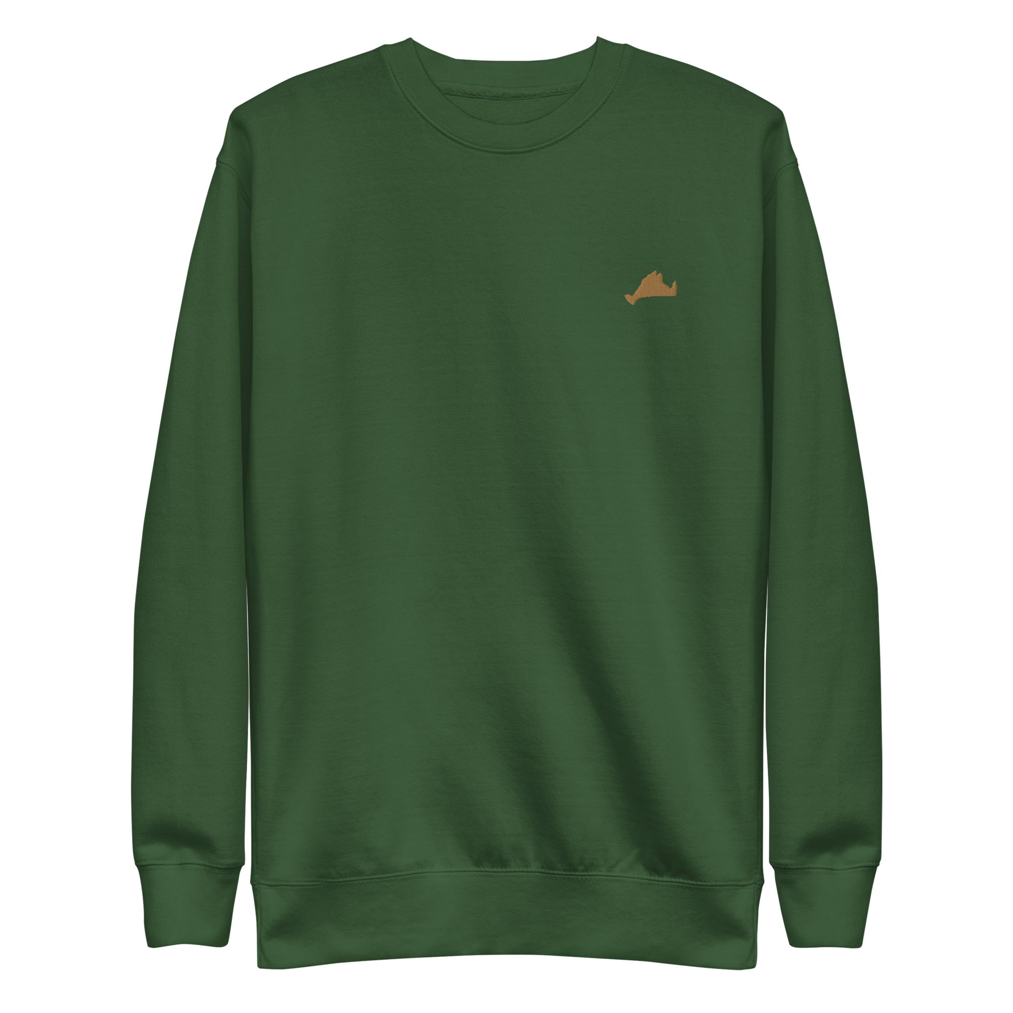 Gold Embroidered Fleece Crewneck