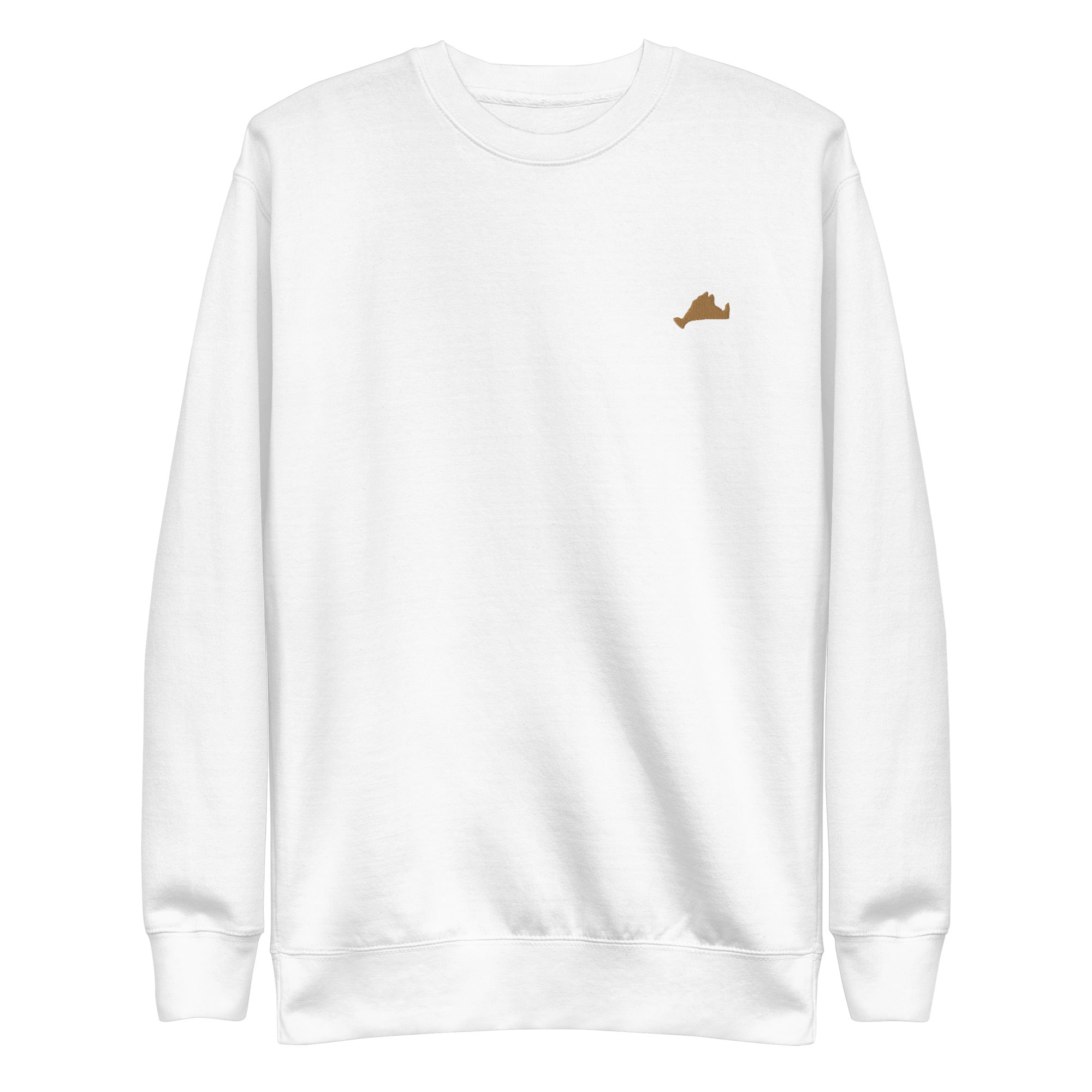 Gold Embroidered Fleece Crewneck