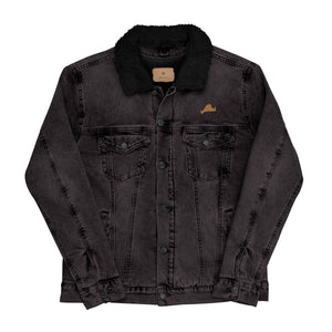 Denim Unisex Sherpa Gold Jacket