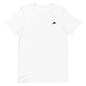 Black Embroidered Island Tee Shirt