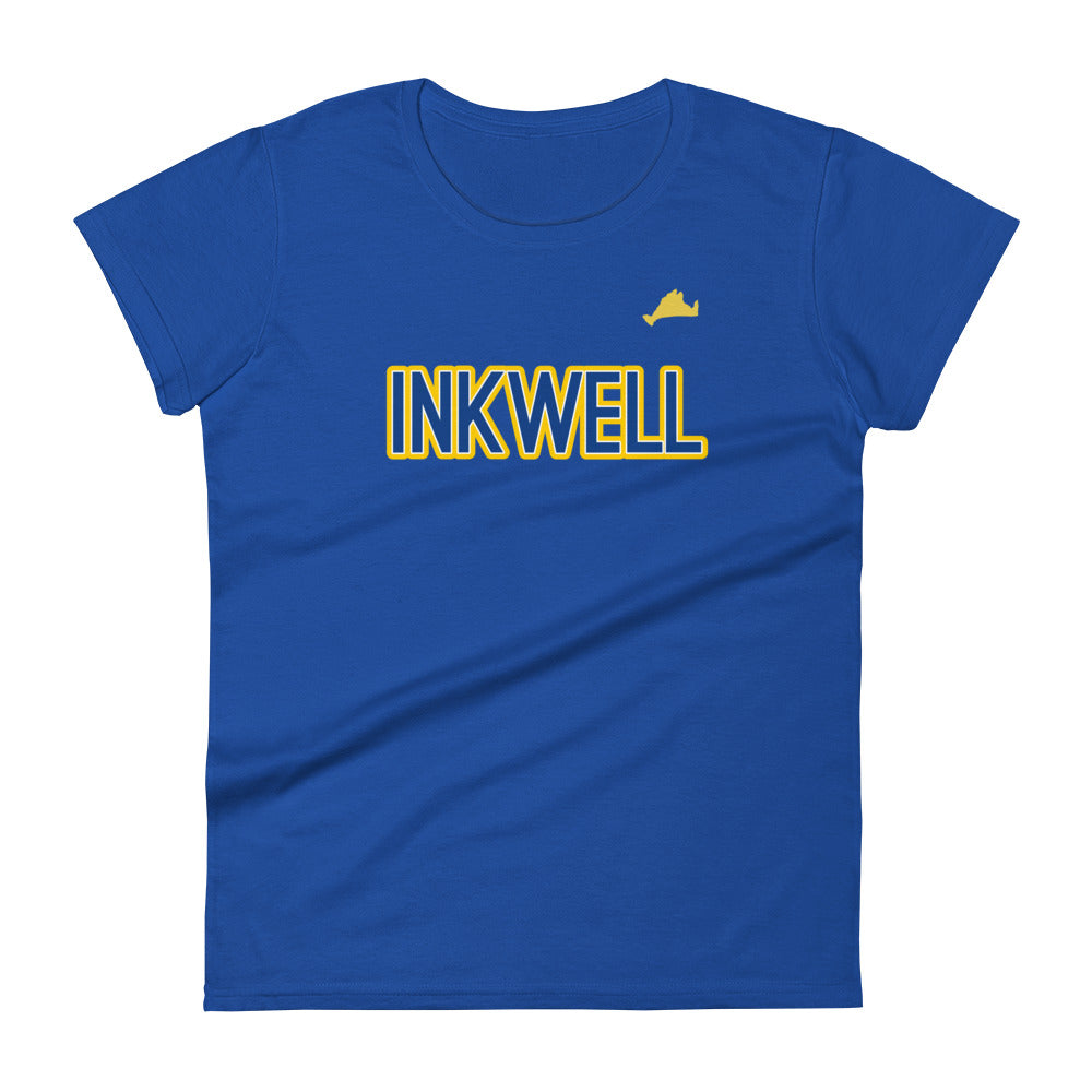 Women's Blue & Gold Inkwell Tee