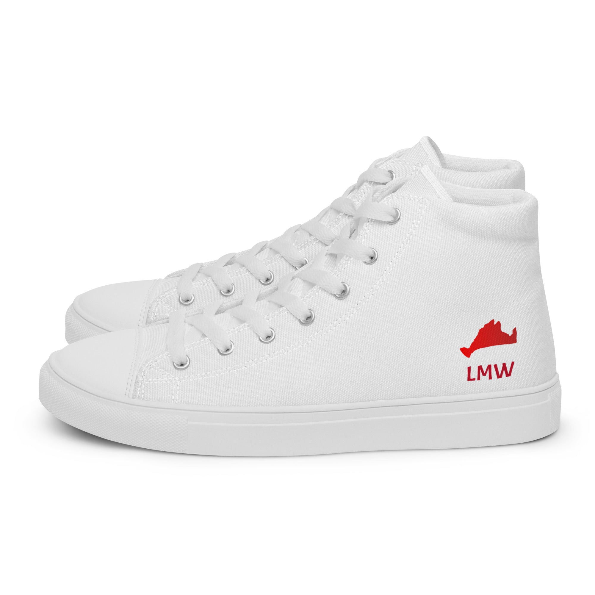 Red LMW Women’s high top canvas shoes