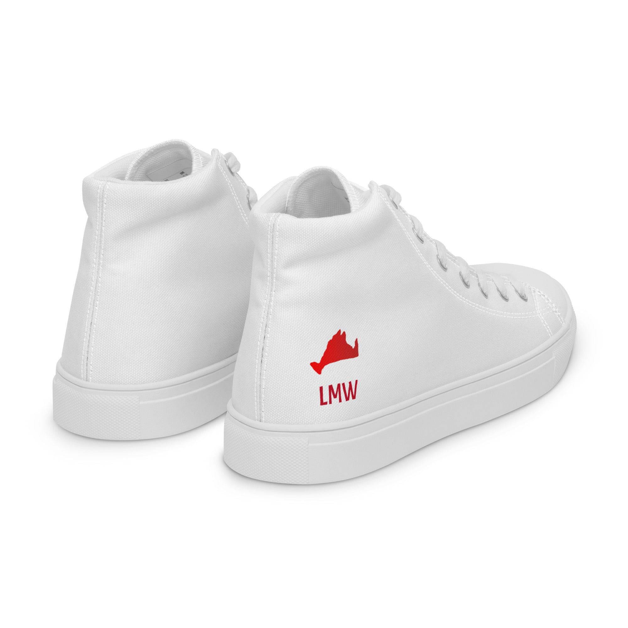 Red LMW Women’s high top canvas shoes