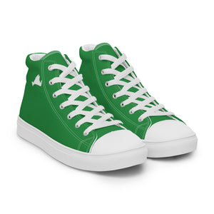 Green & White Women’s High Tops