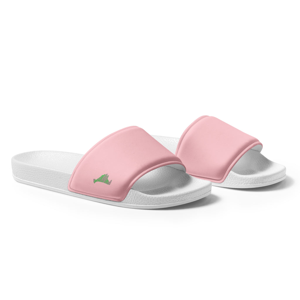 Pink & Green Women's Slides