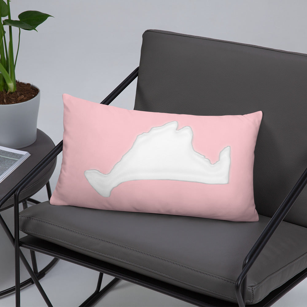 Pink & White Pillow