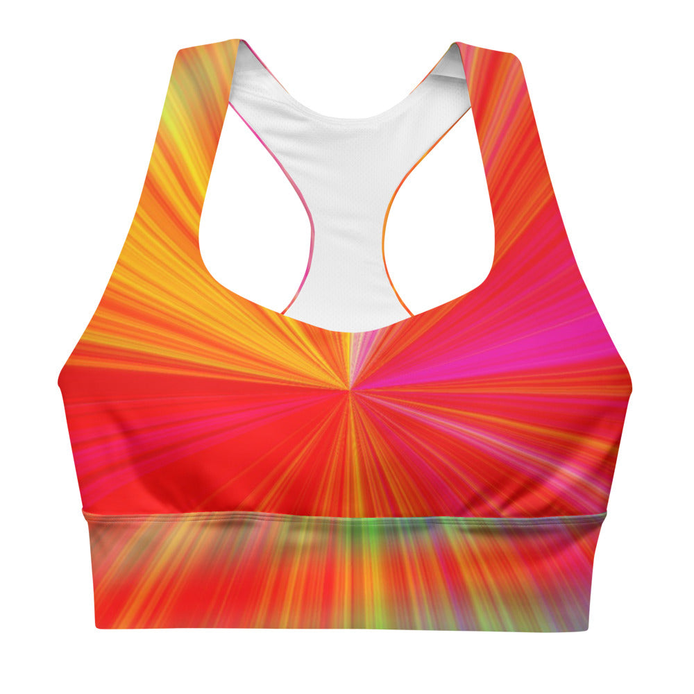 Golden Sunburst Sports Bra