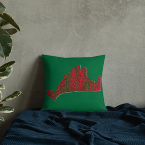 Premium Pillow-Scarlett Green
