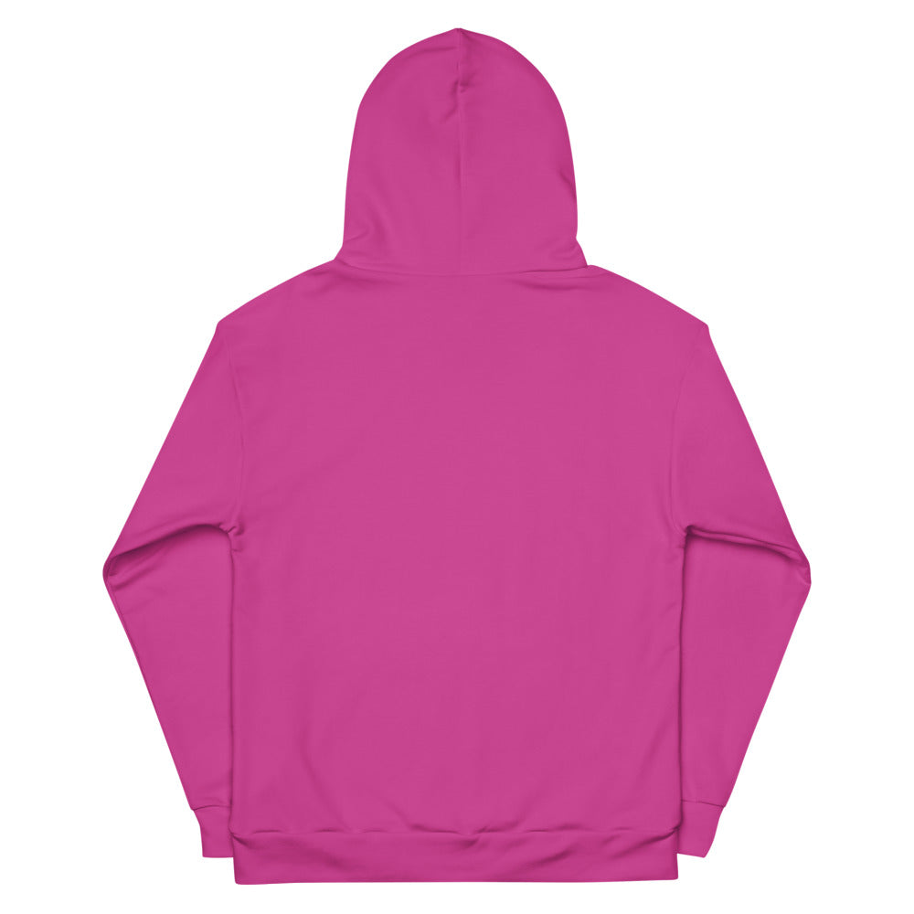 Inkwell Pink/Black Unisex Hoodie
