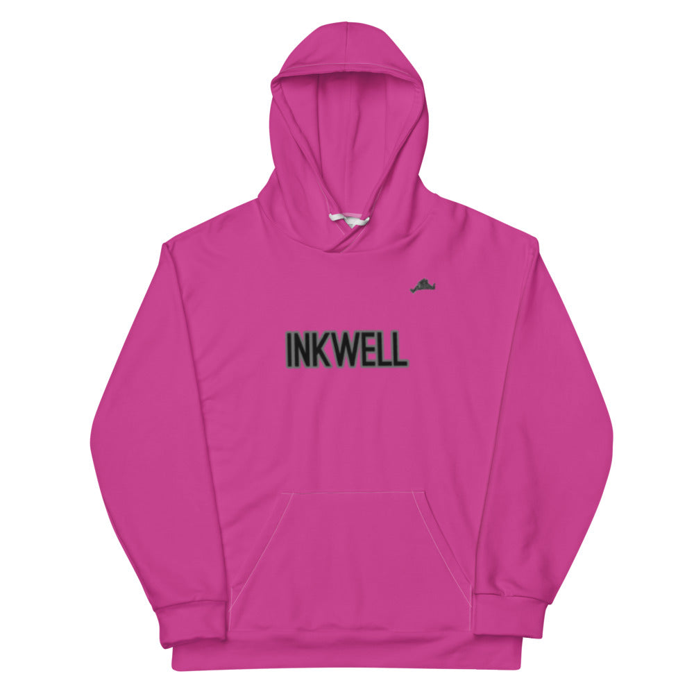 Inkwell Pink/Black Unisex Hoodie