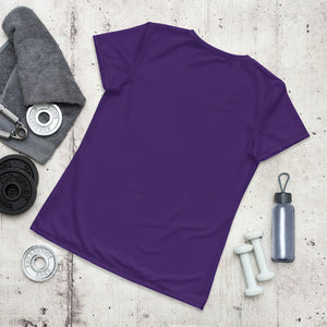 Women's Athletic Tee Shirt-Amethyst