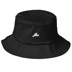 Embroidered White Island Bucket Hat