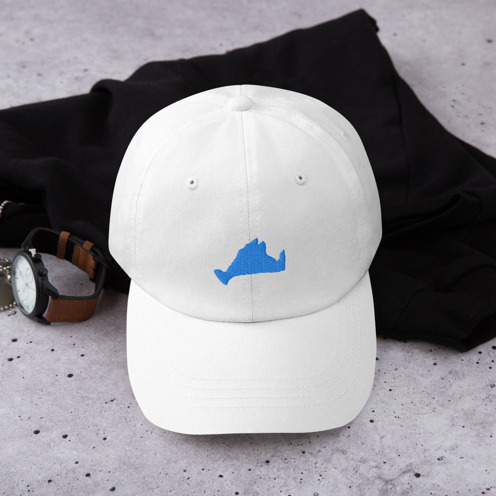 Blue Embroidered Dad hat