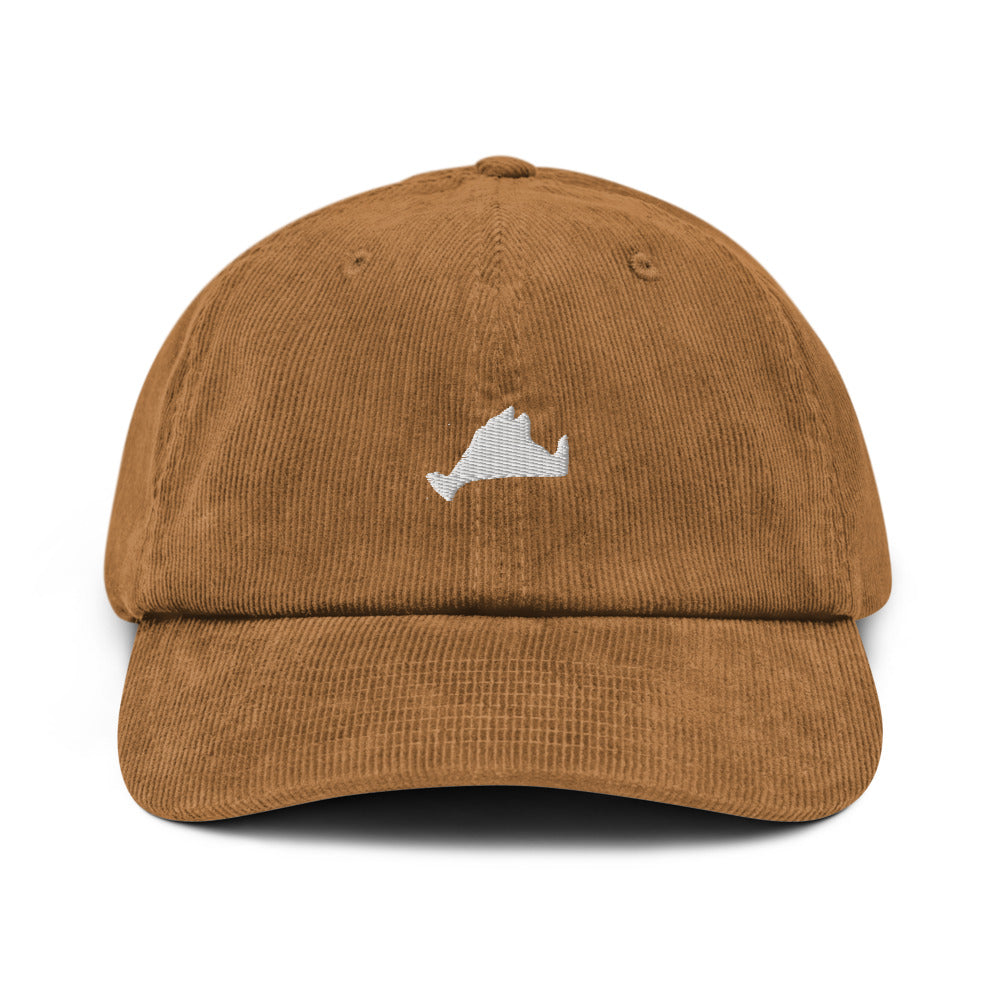 Embroidered Corduroy Hat