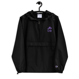 Purple OB, Embroidered Champion Packable Jacket
