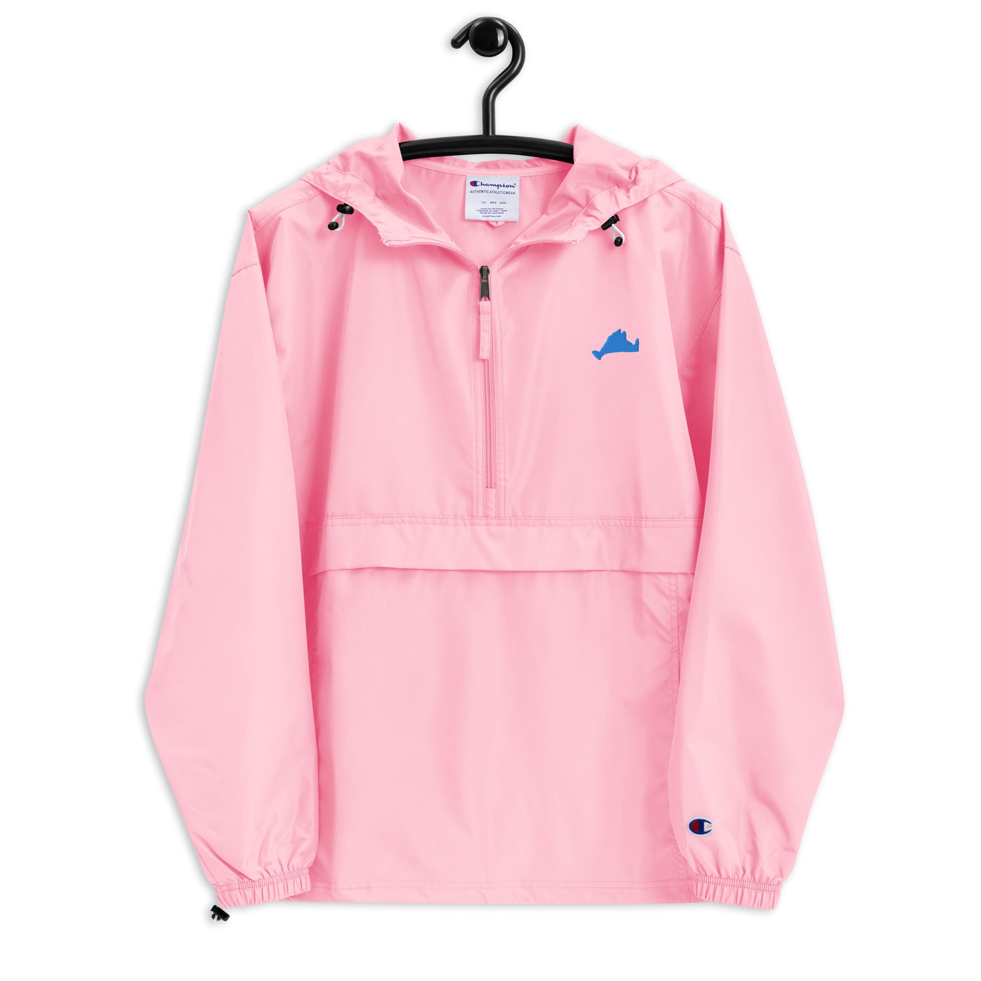 Embroidered "Pink and Blue" Champion | MV Packable Jacket