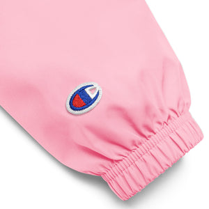 Embroidered "Pink and Green" Champion | MV Packable Jacket