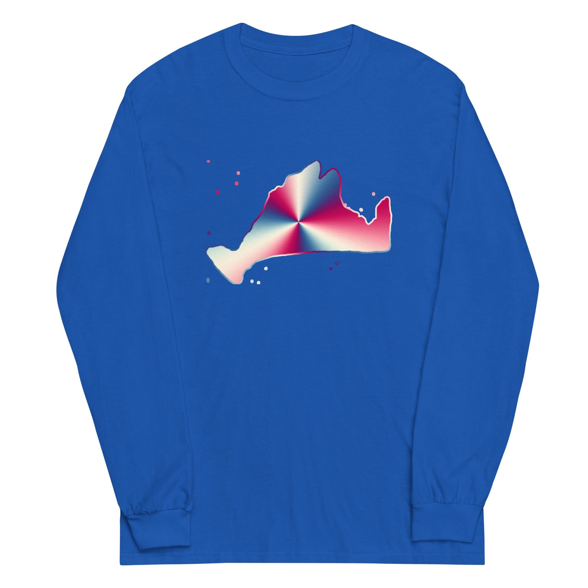 Long Sleeve-Red, White & Blue-Dots